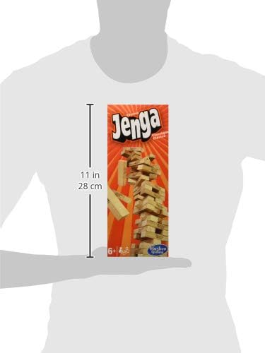 Hasbro Gaming Jenga, Jeu De Société en Bois, Jeu d’Adresse pour Enfants Et Familles, Version Française, Cadeau De Noël, Idées Cadeaux d'anniversaire, À Partir De 6 Ans – Image 6