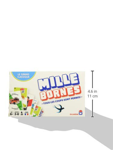 Dujardin – Mille Bornes Le Grand Classique – Jeu de société – Jeu de cartes – Atteignez les 1000 bornes en premier – A jouer en Famille ou entre Amis – 2 à 8 joueurs – Dès 6 ans – Image 2
