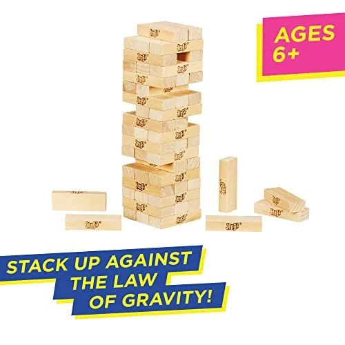 Hasbro Gaming Jenga, Jeu De Société en Bois, Jeu d’Adresse pour Enfants Et Familles, Version Française, Cadeau De Noël, Idées Cadeaux d'anniversaire, À Partir De 6 Ans – Image 9