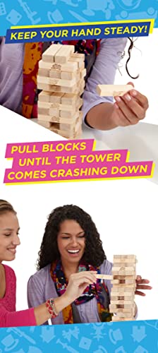Hasbro Gaming Jenga, Jeu De Société en Bois, Jeu d’Adresse pour Enfants Et Familles, Version Française, Cadeau De Noël, Idées Cadeaux d'anniversaire, À Partir De 6 Ans – Image 4