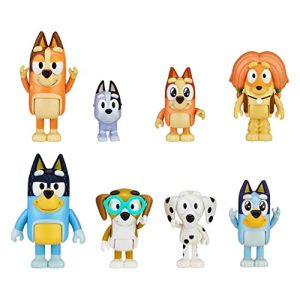 BlueY - Coffret de 8 Figurines – La Famille et Les Amis de (5,3 à 8,3 cm)