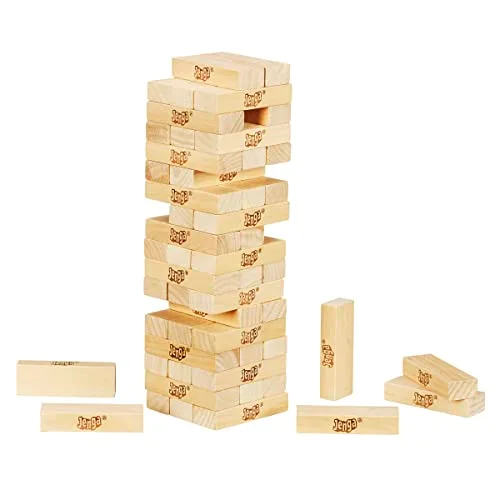 Hasbro Gaming Jenga, Jeu De Société en Bois, Jeu d’Adresse pour Enfants Et Familles, Version Française, Cadeau De Noël, Idées Cadeaux d'anniversaire, À Partir De 6 Ans – Image 10