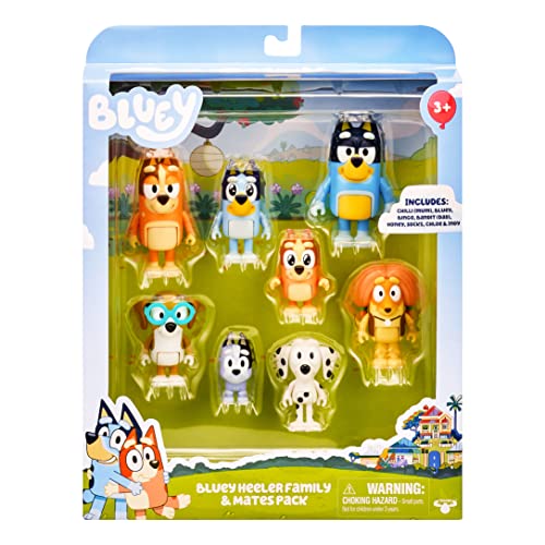 BlueY - Coffret de 8 Figurines – La Famille et Les Amis de (5,3 à 8,3 cm) – Image 7