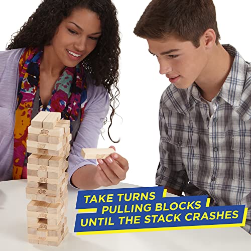 Hasbro Gaming Jenga, Jeu De Société en Bois, Jeu d’Adresse pour Enfants Et Familles, Version Française, Cadeau De Noël, Idées Cadeaux d'anniversaire, À Partir De 6 Ans – Image 3