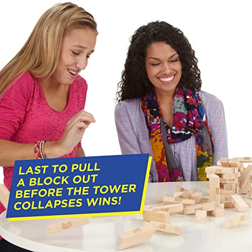 Hasbro Gaming Jenga, Jeu De Société en Bois, Jeu d’Adresse pour Enfants Et Familles, Version Française, Cadeau De Noël, Idées Cadeaux d'anniversaire, À Partir De 6 Ans – Image 2