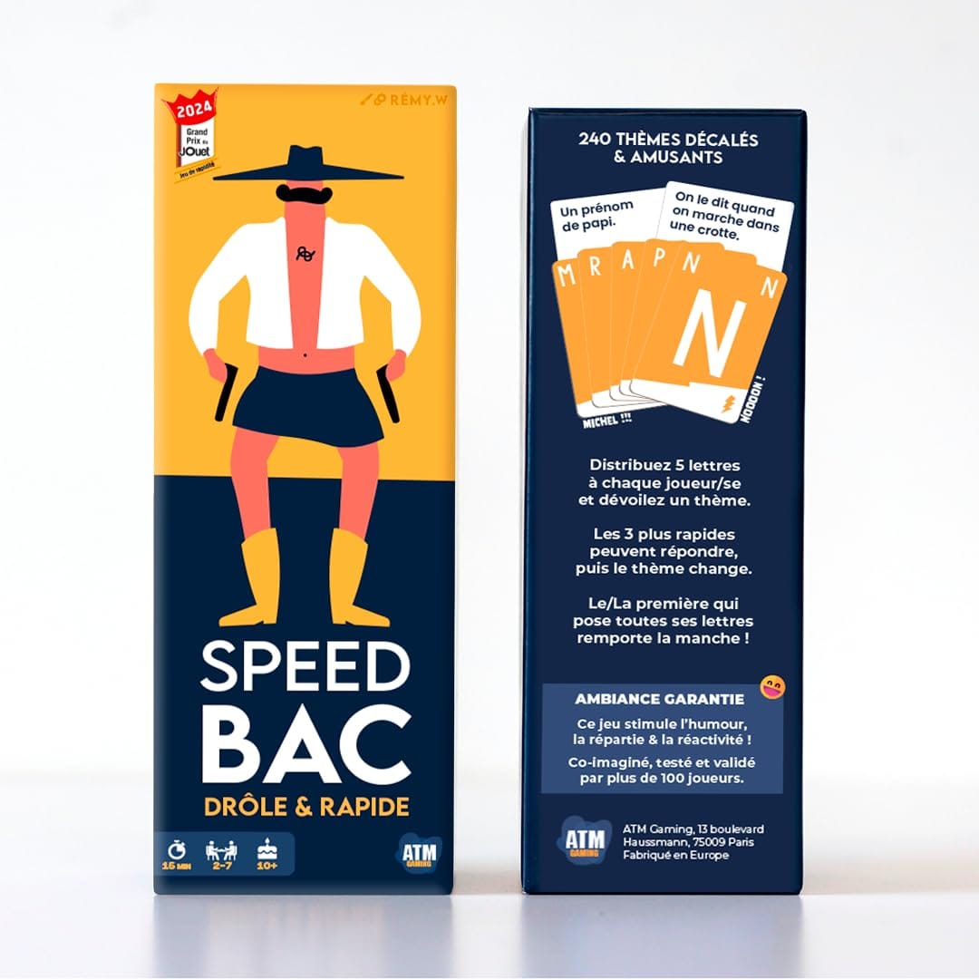 ATM Gaming Speedbac - Jeu de société Famille et Amis - Parfait pour Mettre l'ambiance - 2 à 7 Joueurs - Grand Prix du Jouet 2024 – Image 4