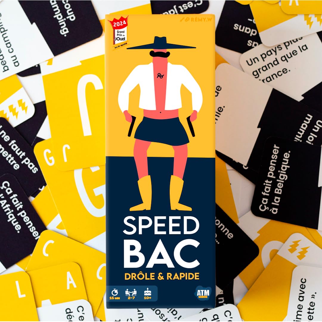 ATM Gaming Speedbac - Jeu de société Famille et Amis - Parfait pour Mettre l'ambiance - 2 à 7 Joueurs - Grand Prix du Jouet 2024 – Image 5