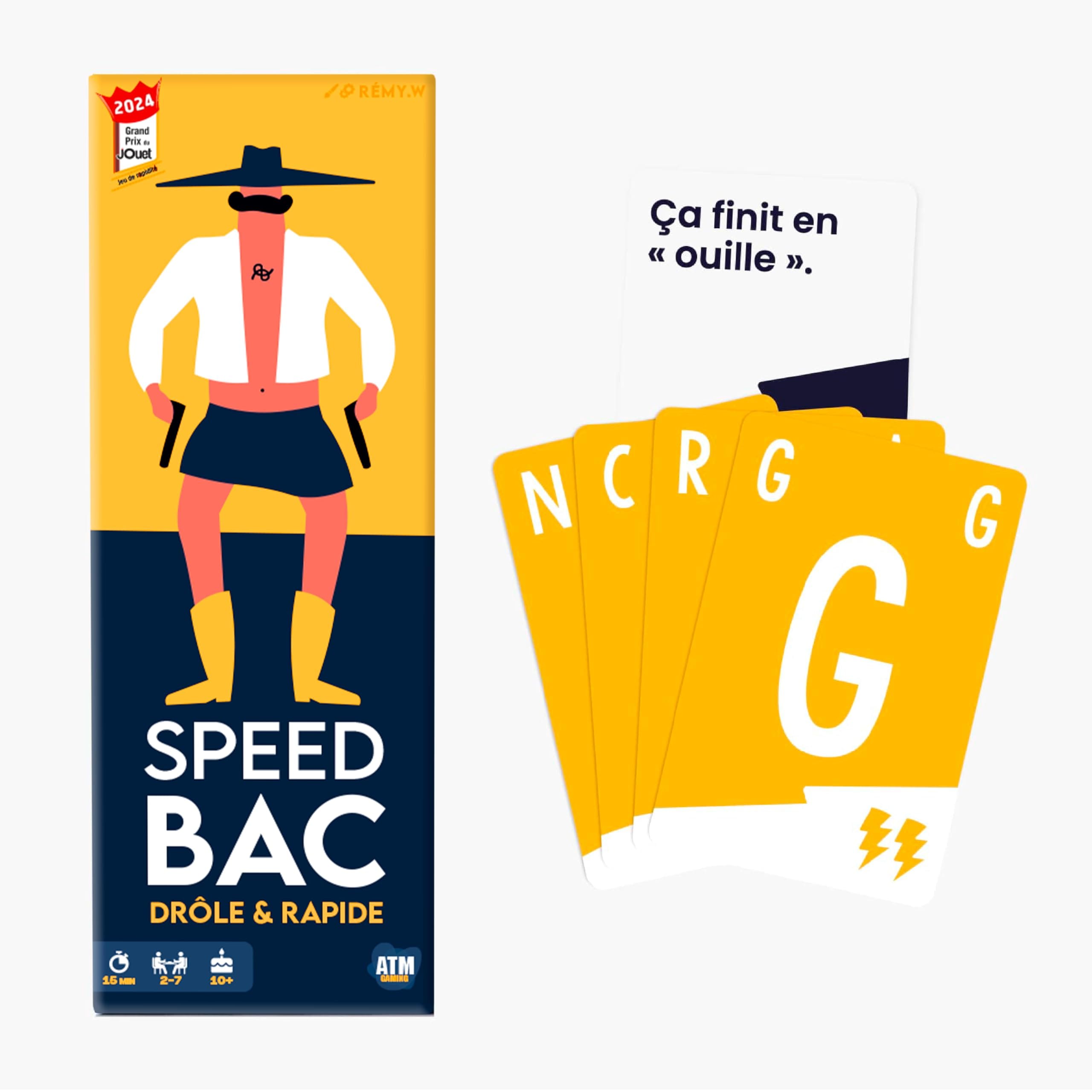 ATM Gaming Speedbac - Jeu de société Famille et Amis - Parfait pour Mettre l'ambiance - 2 à 7 Joueurs - Grand Prix du Jouet 2024 – Image 2