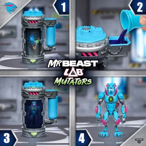 MrBeast Lab Mutators. Mène une expérience et libère une Iconic Panther MrBeast. Collectionne l’Iconic Panther, la Stealth Panther et la Metallic Panther – Image 7