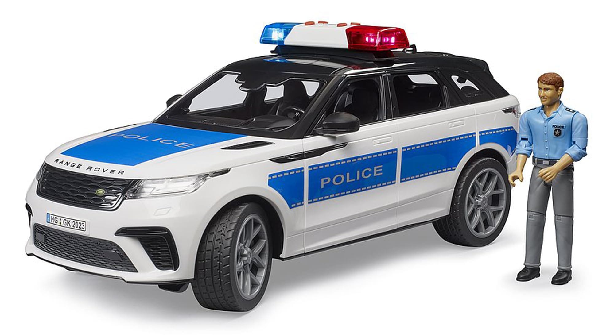 Range Rover Velar Véhicule de police avec policier - 1:16 Véhicules, Voiture d'intervention, Voiture de police, Voiture de patrouille, Véhicules d'intervention bruder 02890