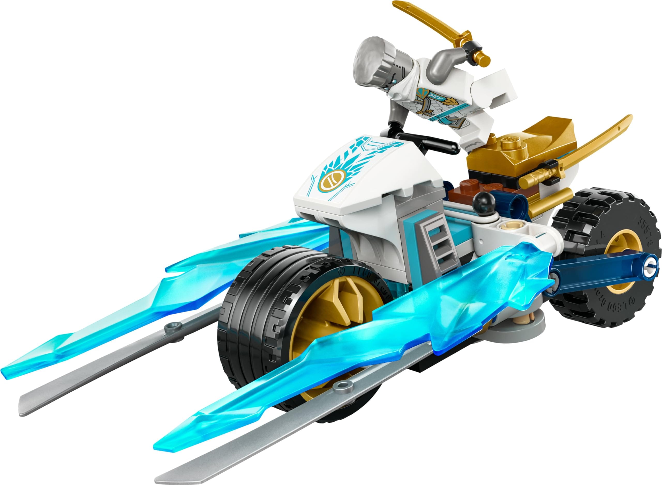 LEGO Ninjago La Moto de Glace de Zane - avec 1 Minifigurine - Set de Jeu Ninja et d’Aventure - Petit Véhicule - Cadeau à Construire pour Les Enfants Garçons et Filles dès 7 Ans 71816 – Image 6