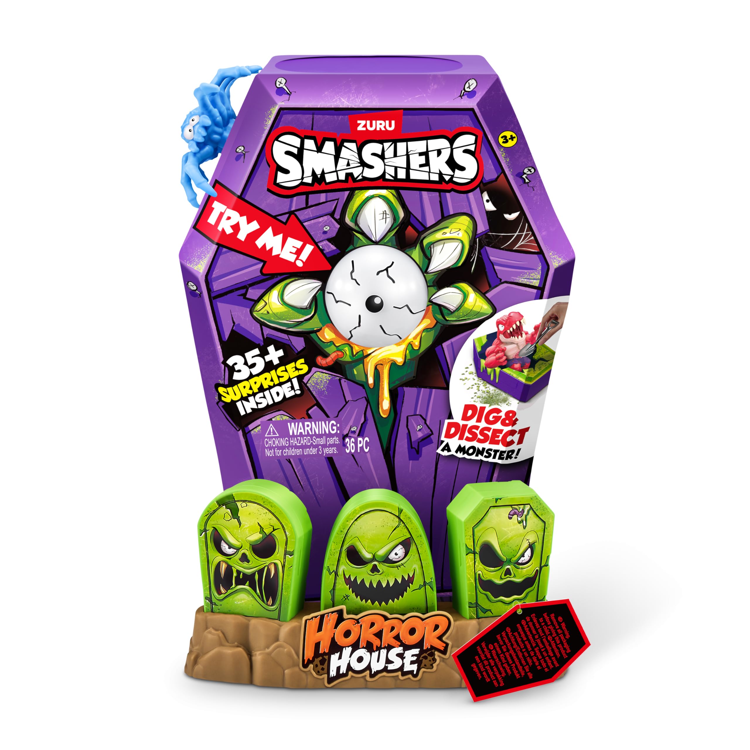 Smashers Mega Horror House de ZURU (30 cm), (Shark), L – Image 8