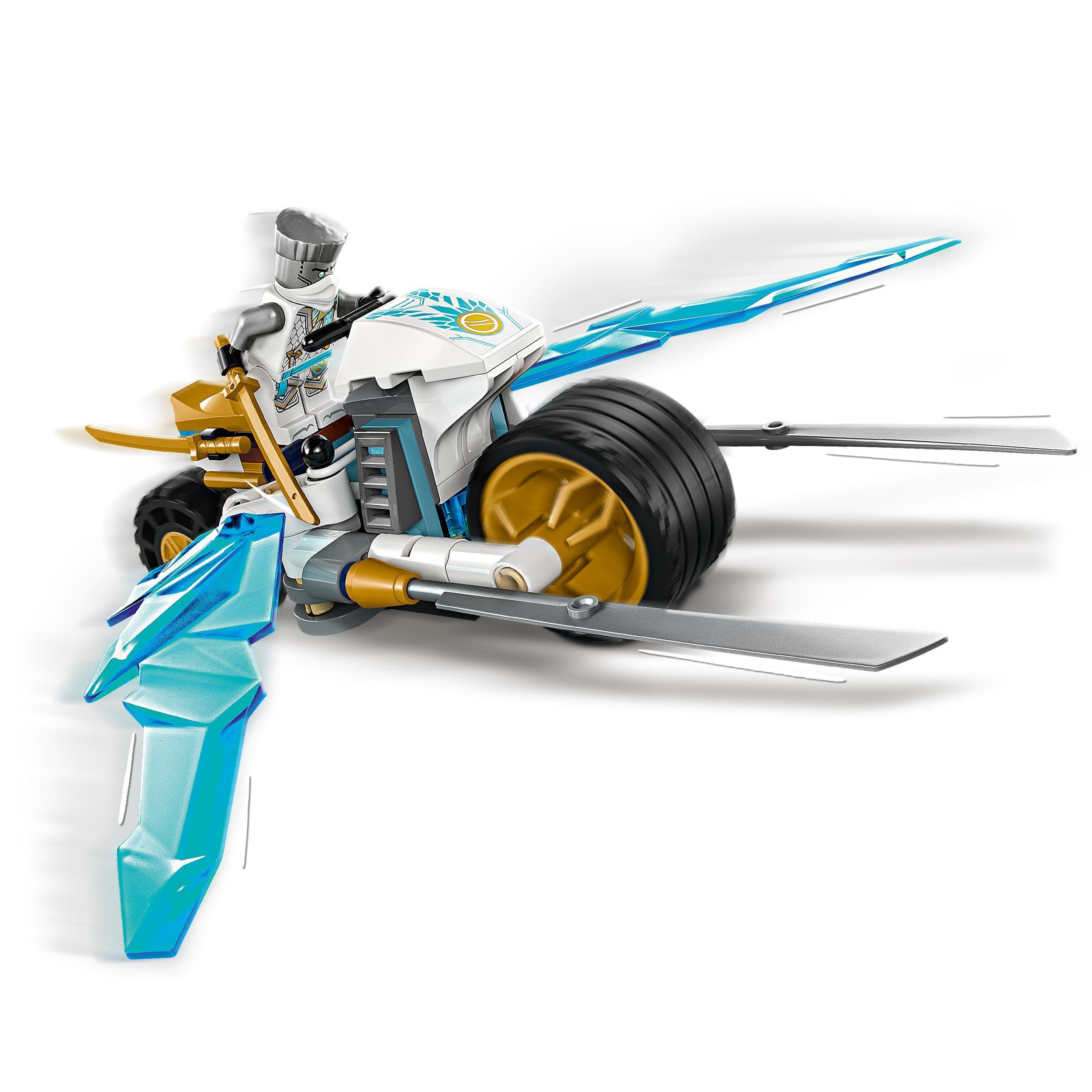 LEGO Ninjago La Moto de Glace de Zane - avec 1 Minifigurine - Set de Jeu Ninja et d’Aventure - Petit Véhicule - Cadeau à Construire pour Les Enfants Garçons et Filles dès 7 Ans 71816 – Image 7