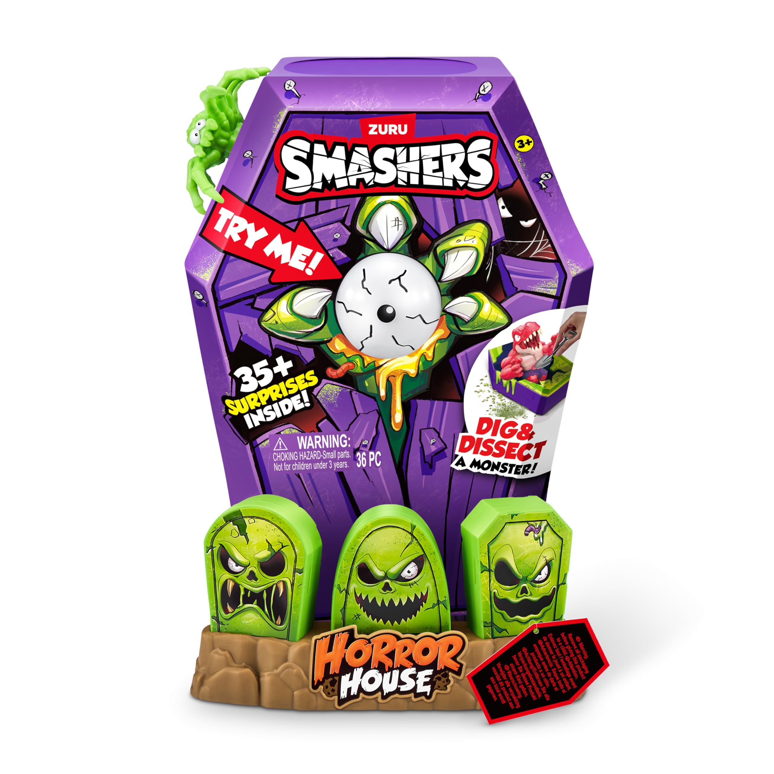 Smashers Mega Horror House de ZURU (30 cm), (Zombie), L â Image 8