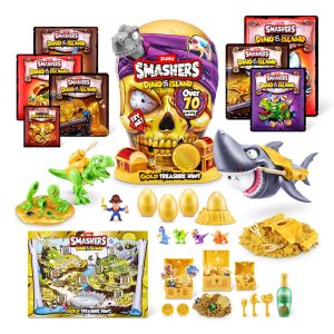 Smashers Dino Island Gold Treasure Hunt de ZURU (31.6 cm), (Grey)