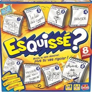Esquissé - Jeu de Société - Dès 8 Ans - Fais Deviner ton Dessin à ton Voisin A Jouer en Famille ou entre Amis - 4 à 8 joueurs - 20 min