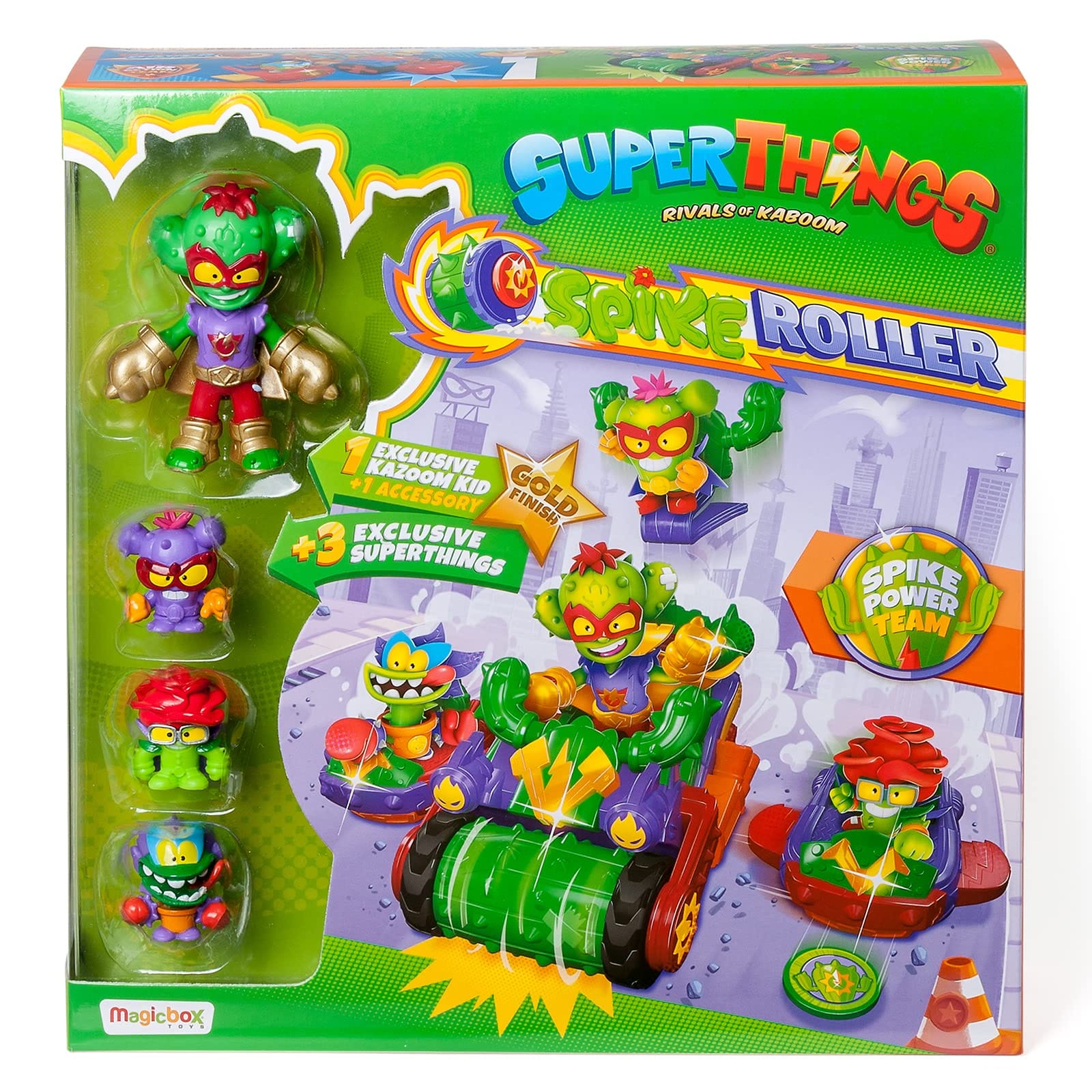 SUPERTHINGS Spike Roller - Grand véhicule avec Deux véhicules attachables, 3 SuperThings et 1 Kazoom Kid exclusifs – Image 2